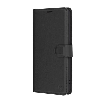 Custodia per Samsung Galaxy S24 FE S721, Techsuit, Leather Folio, Nera