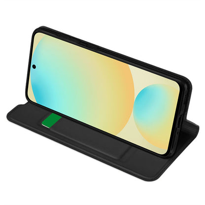 Custodia per Samsung Galaxy S24 FE S721, Techsuit, Magskin Book, Nera