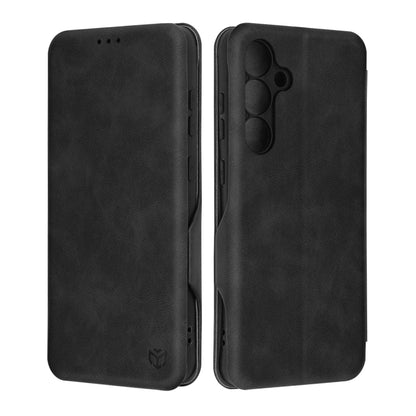 Custodia per Samsung Galaxy S24 FE S721, Techsuit, Safe Wallet Plus, Nera