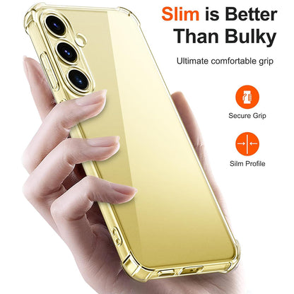 Custodia per Samsung Galaxy S24 FE S721, Techsuit, Shockproof Clear, Trasparente