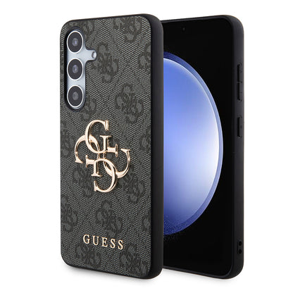Custodia per Samsung Galaxy S24+ S926, Guess, 4G Big Logo, Nera