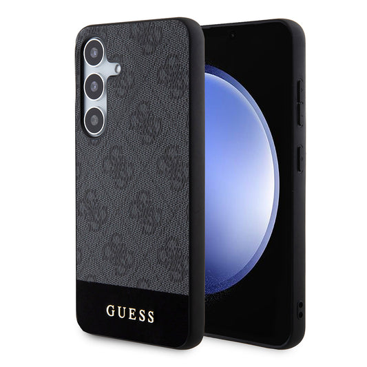 Custodia per Samsung Galaxy S24+ S926, Guess, 4G Stripe, Nera