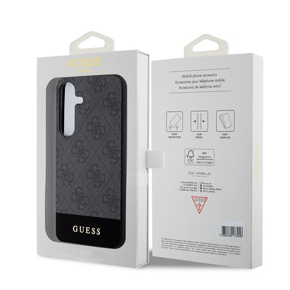 Custodia per Samsung Galaxy S24+ S926, Guess, 4G Stripe, Nera