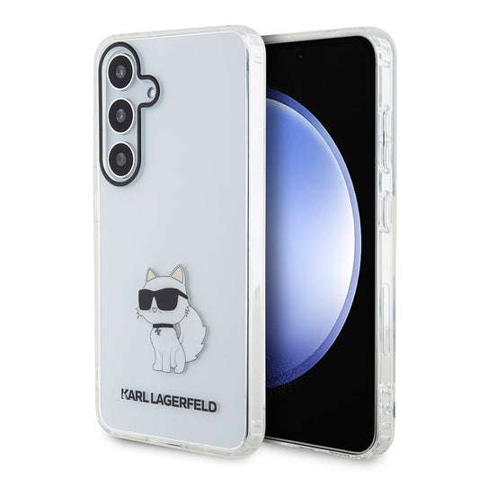 Custodia per Samsung Galaxy S24+ S926, Karl Lagerfeld, IML Luxury Choupette, Trasparente