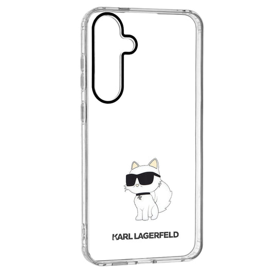 Custodia per Samsung Galaxy S24+ S926, Karl Lagerfeld, IML Luxury Choupette, Trasparente