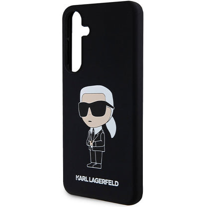 Custodia per Samsung Galaxy S24+ S926, Karl Lagerfeld, Silicone Ikonik NFT, Nera