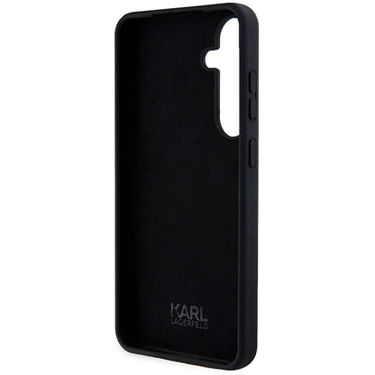 Custodia per Samsung Galaxy S24+ S926, Karl Lagerfeld, Silicone Ikonik NFT, Nera