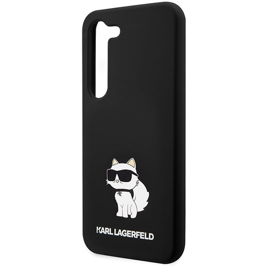 Custodia per Samsung Galaxy S24+ S926, Karl Lagerfeld, Silicone Choupette, Nera