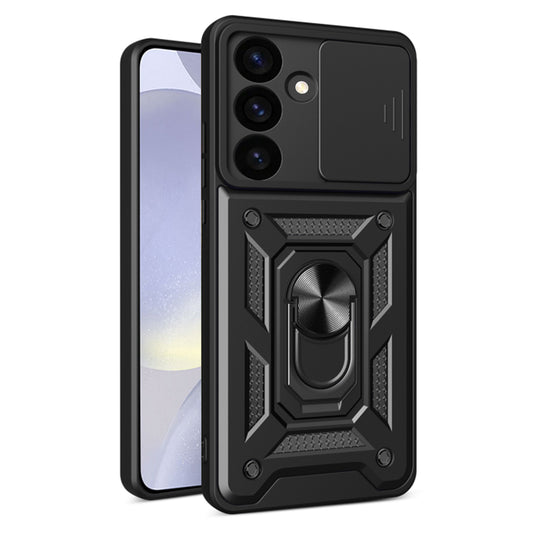 Custodia per Samsung Galaxy S24+ S926, Techsuit, CamShield, Nera