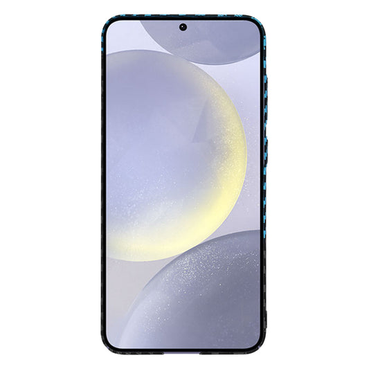 Custodia per Samsung Galaxy S24+ S926, Techsuit, Carbonite FiberShell, Nero Bleu