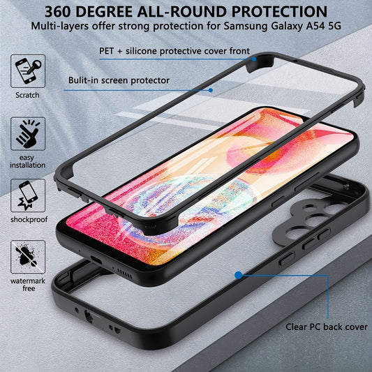 Custodia per Samsung Galaxy S24+ S926, Techsuit, ColorVerse 360, Blu
