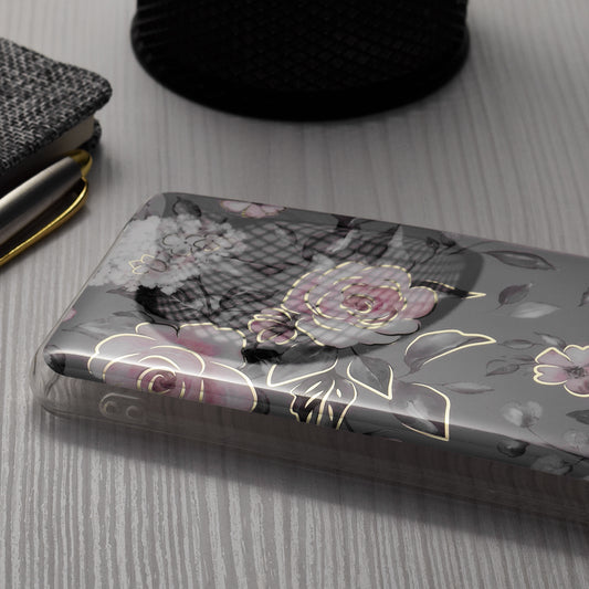 Custodia per Samsung Galaxy S24+ S926, Techsuit, Marble, Grigio