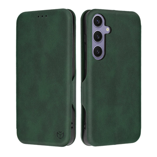 Custodia per Samsung Galaxy S24+ S926, Techsuit, Safe Wallet Plus, Verde