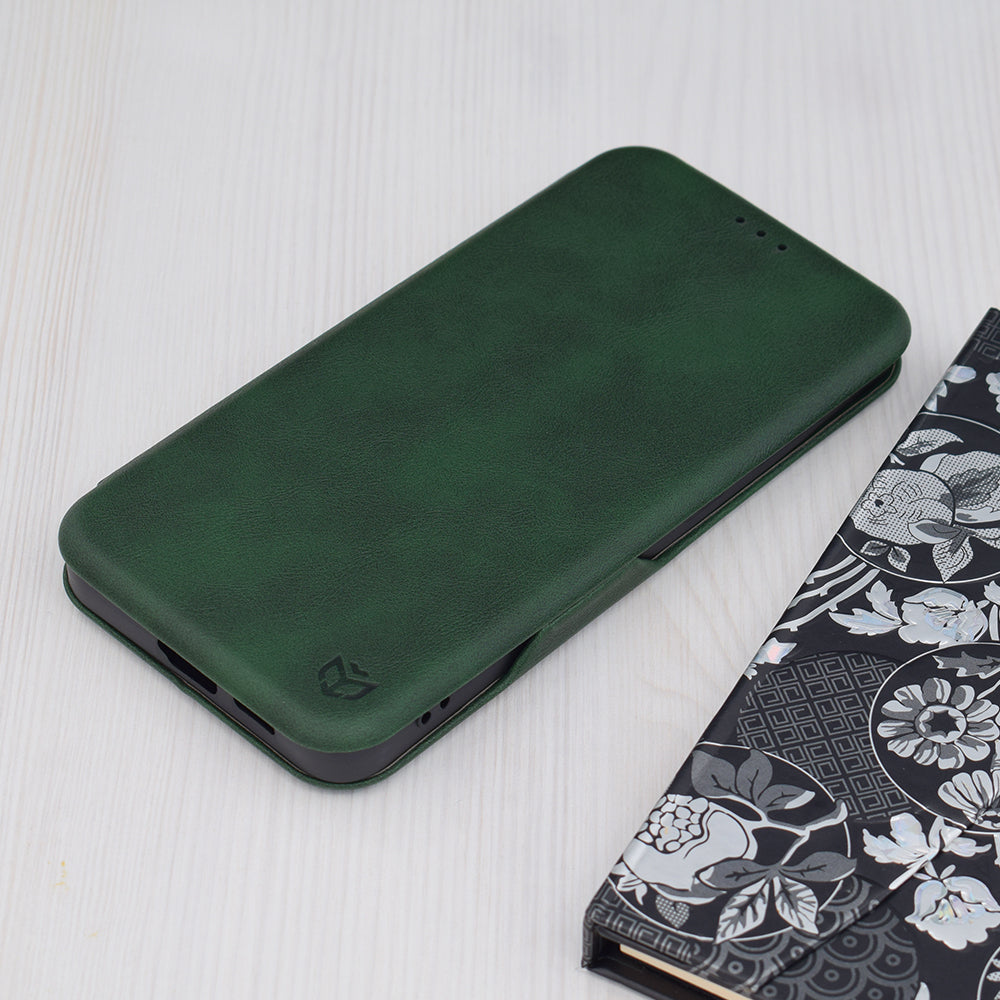 Custodia per Samsung Galaxy S24+ S926, Techsuit, Safe Wallet Plus, Verde