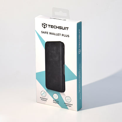 Custodia per Samsung Galaxy S24+ S926, Techsuit, Safe Wallet Plus, Verde
