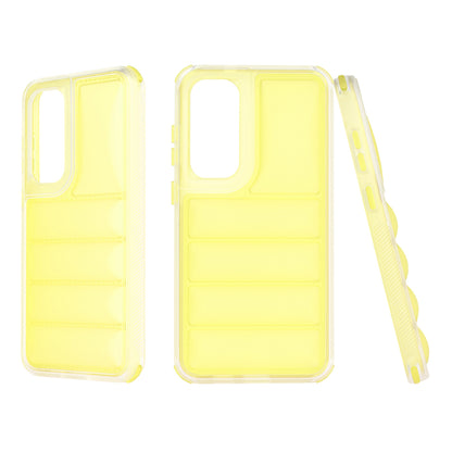 Custodia per Samsung Galaxy S24+ S926, Techsuit, Wave Shield, Gialla