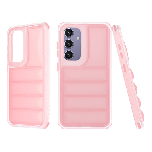 Custodia per Samsung Galaxy S24+ S926, Techsuit, Wave Shield, Rosa