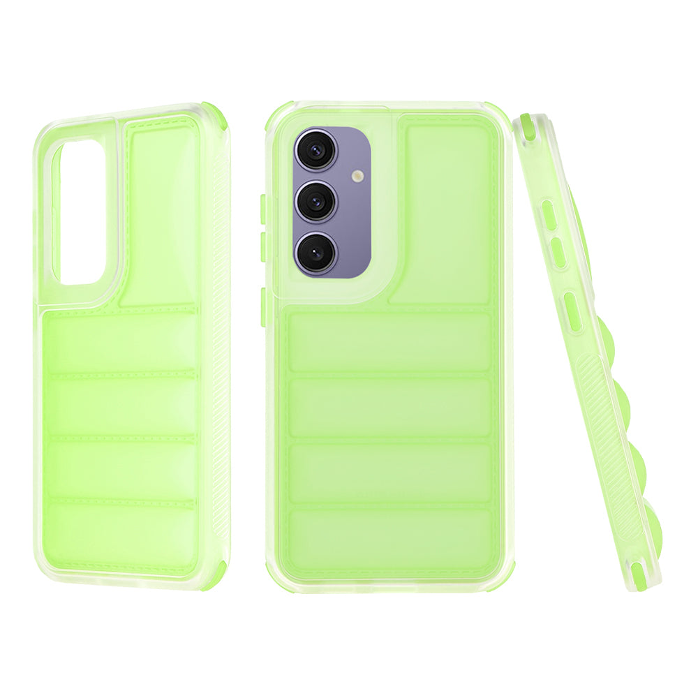 Custodia per Samsung Galaxy S24+ S926, Techsuit, Wave Shield, Verde