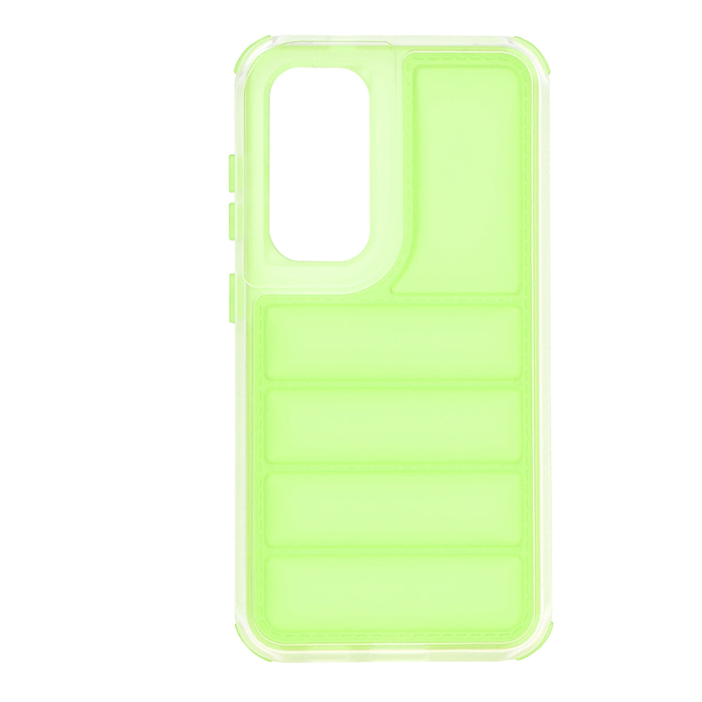 Custodia per Samsung Galaxy S24+ S926, Techsuit, Wave Shield, Verde