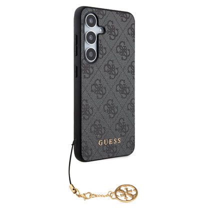 Custodia per Samsung Galaxy S24 S921, Guess, 4G Charm, Nera