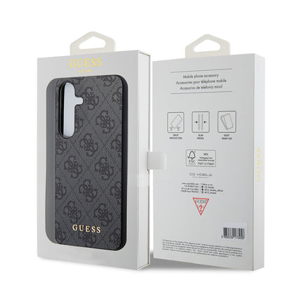 Custodia per Samsung Galaxy S24 S921, Guess, 4G Charm, Nera