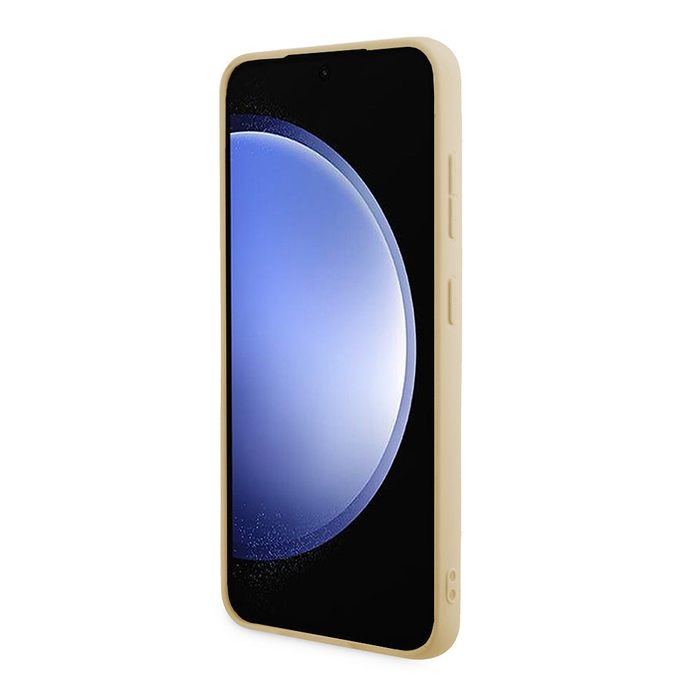 Custodia per Samsung Galaxy S24 S921, Guess, Glitter Script, Dorata