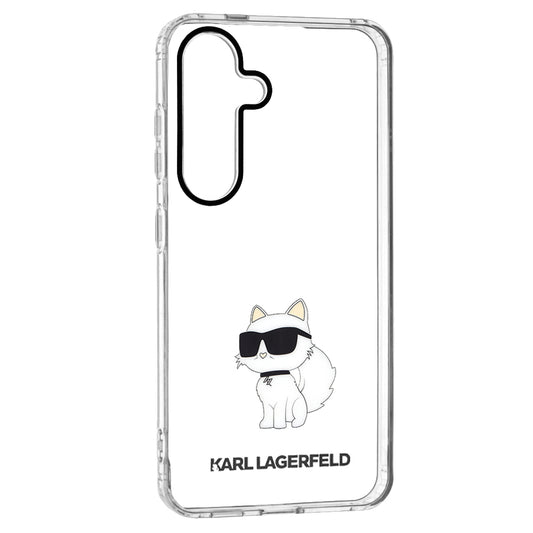 Custodia per Samsung Galaxy S24 S921, Karl Lagerfeld, IML Luxury Choupette, Trasparente