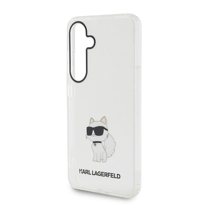 Custodia per Samsung Galaxy S24 S921, Karl Lagerfeld, IML Luxury Choupette, Trasparente