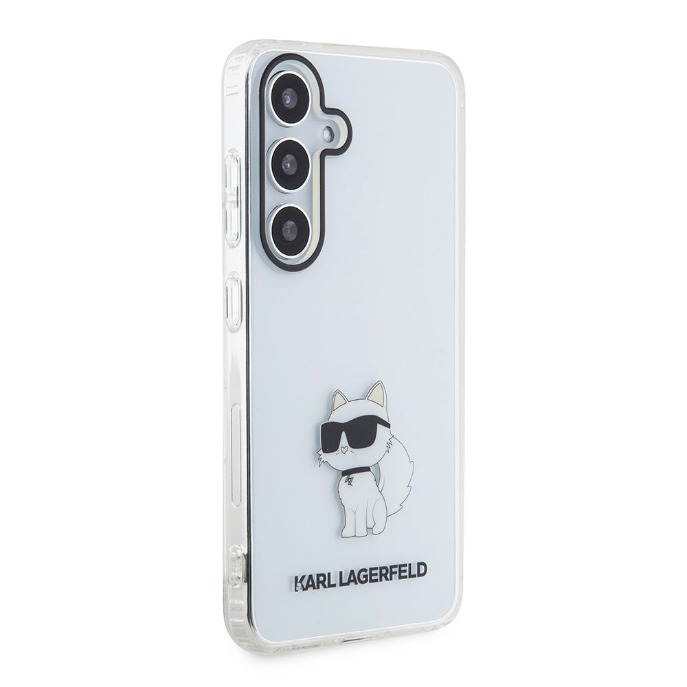 Custodia per Samsung Galaxy S24 S921, Karl Lagerfeld, IML Luxury Choupette, Trasparente
