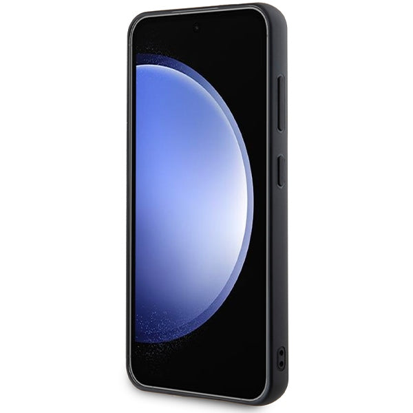 Custodia per Samsung Galaxy S24 S921, Karl Lagerfeld, Rhinestone Metal Plate, Nera