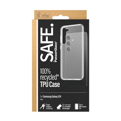 Custodia per Samsung Galaxy S24 S921, PanzerGlass, Safe., Trasparente