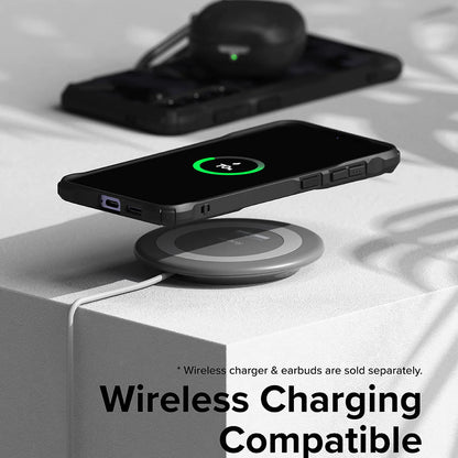 Custodia per Samsung Galaxy S24 S921, Ringke, Fusion X, Nera