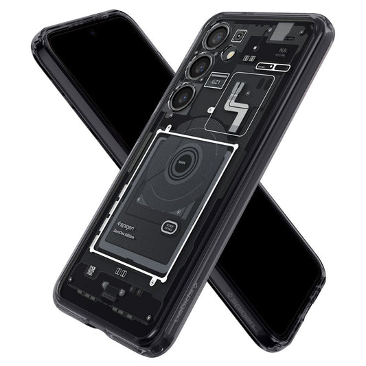 Custodia per Samsung Galaxy S24 S921, Spigen, Ultra Hybrid Zero One, Nera Opaca ACS07350