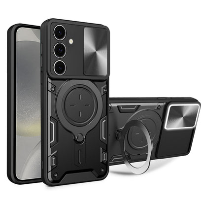 Custodia per Samsung Galaxy S24 S921, Techsuit, CamGuard Pro, Nera