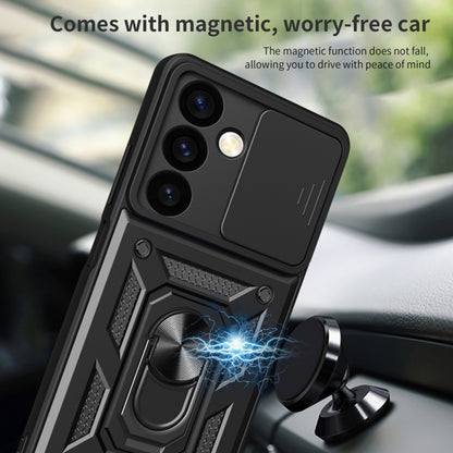 Custodia per Samsung Galaxy S24 S921, Techsuit, CamShield, Nera