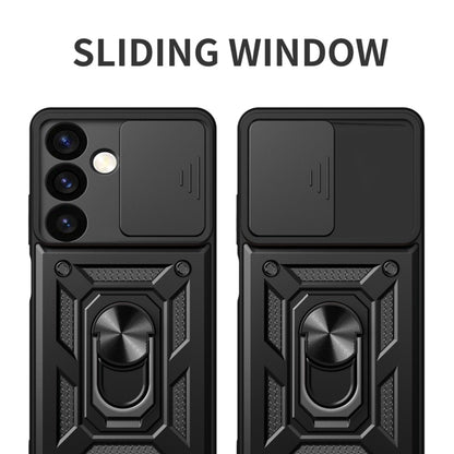 Custodia per Samsung Galaxy S24 S921, Techsuit, CamShield, Nera