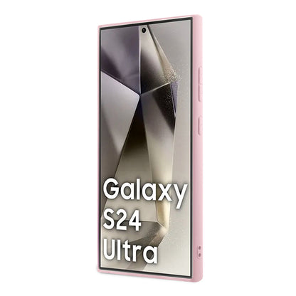 Custodia per Samsung Galaxy S24 Ultra S928, Guess, Glitter Script, Rosa