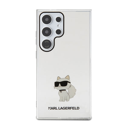 Case for Samsung Galaxy S24 Ultra S928, Karl Lagerfeld, IML Luxury Choupette, Transparent