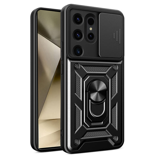 Custodia per Samsung Galaxy S24 Ultra S928, Techsuit, CamShield, Nera