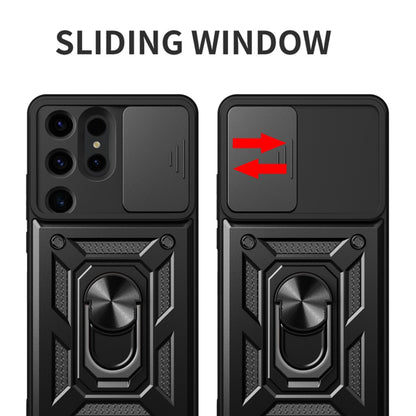 Custodia per Samsung Galaxy S24 Ultra S928, Techsuit, CamShield, Nera