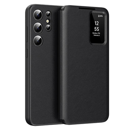 Custodia per Samsung Galaxy S24 Ultra S928, Techsuit, SmartView, Nera