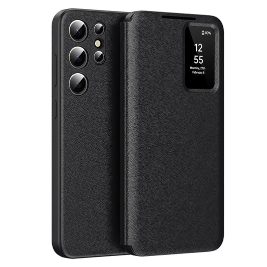 Custodia per Samsung Galaxy S24 Ultra S928, Techsuit, SmartView, Nera