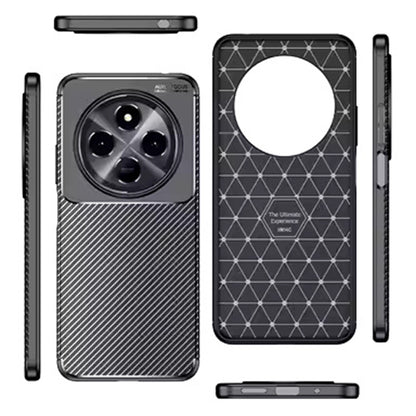 Custodia per Samsung Galaxy S25 Edge S937, Techsuit, CarbonFiber, Nera