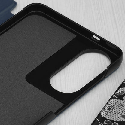 Custodia per Samsung Galaxy S25 Edge S937, Techsuit, eFold, Blu Scuro