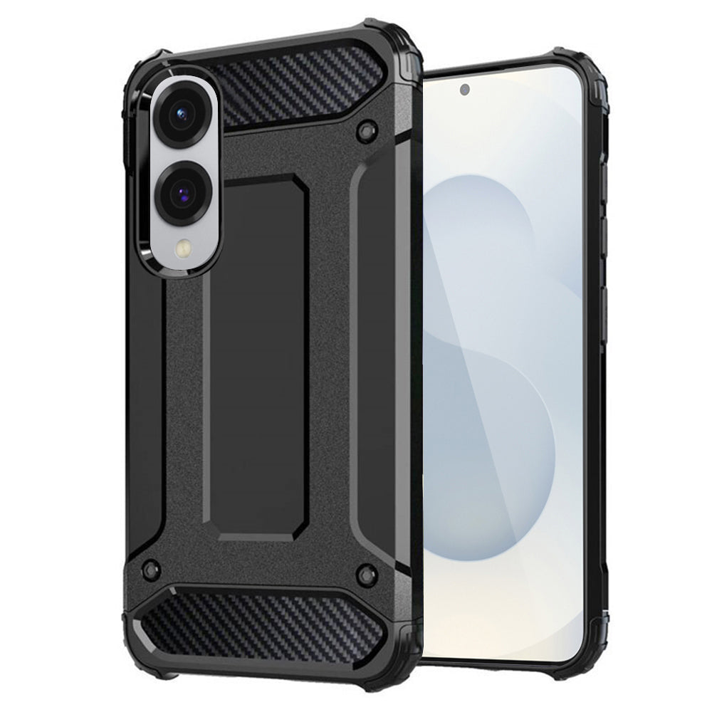 Custodia per Samsung Galaxy S25 Edge S937, Techsuit, Hybrid Armor, Nera