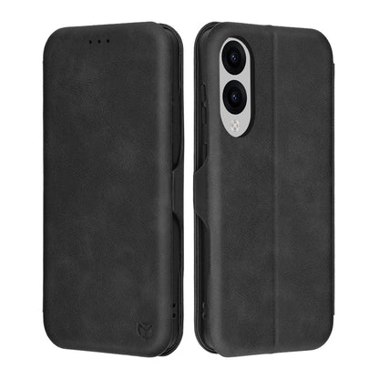 Custodia per Samsung Galaxy S25 Edge S937, Techsuit, Safe Wallet Plus, Nera