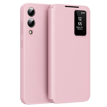 Custodia per Samsung Galaxy S25 Edge S937, Techsuit, SmartView, Rosa