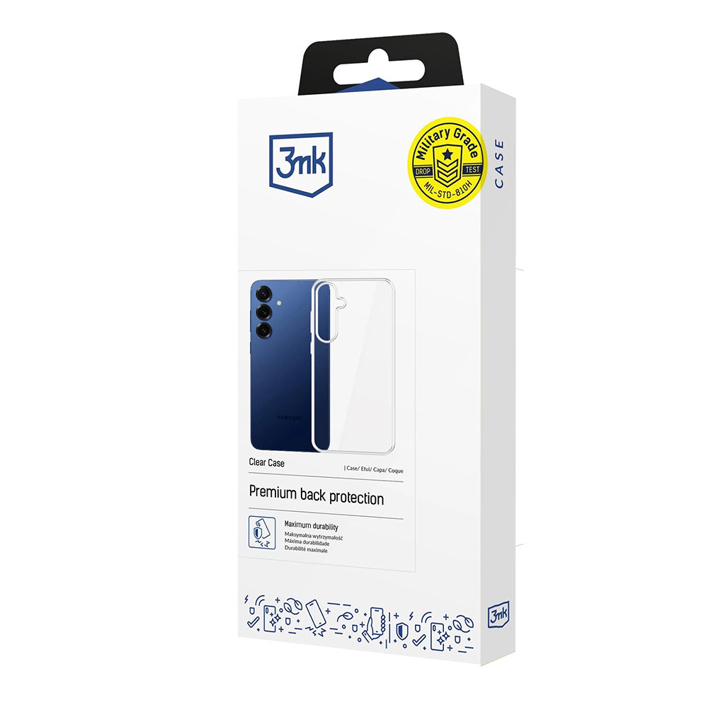 Custodia per Samsung Galaxy S25 FE, 3MK, Clear, Trasparente