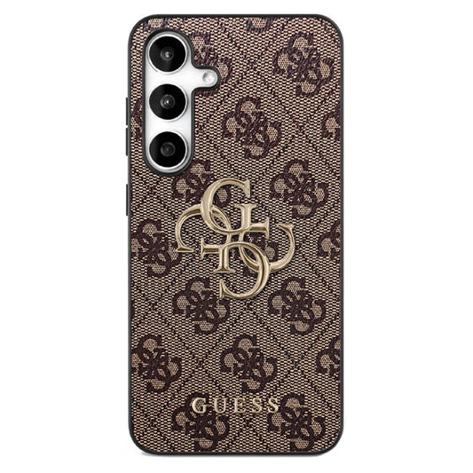 Custodia per Samsung Galaxy S25 FE, Guess, 4G Metal Logo, Marrone