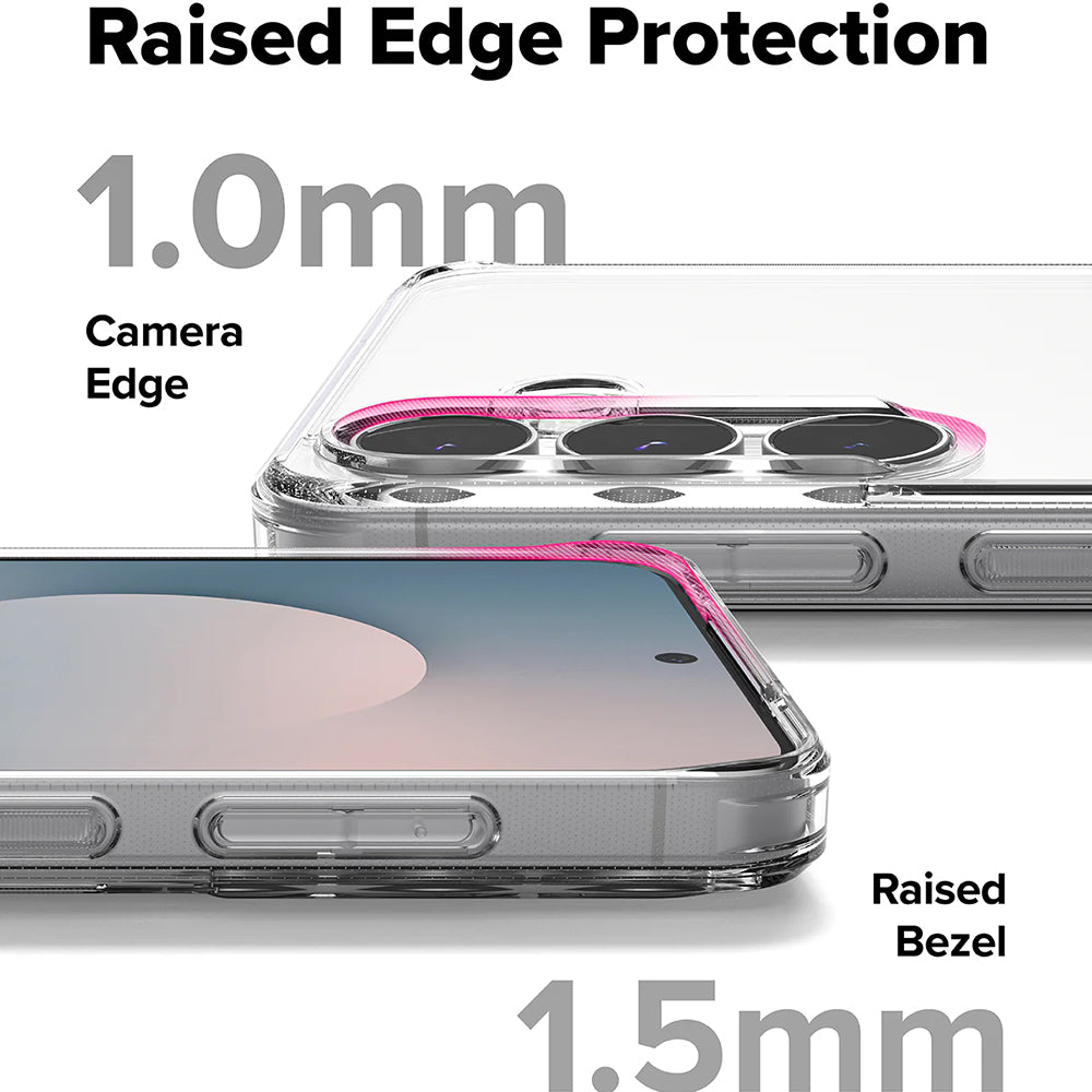 Custodia per Samsung Galaxy S25 FE, Ringke, Fusion, Trasparente Opaca